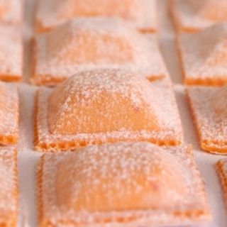 Ravioli de salmón