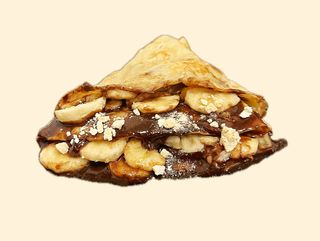 Crepe con Nocilla y complementos