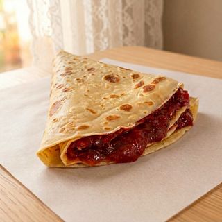 Crêpe con Mermelada de Fresa