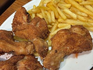 Pollo frito.
