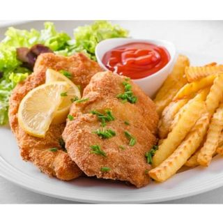 Combinado de Pechuga Empanada