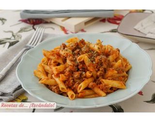 Macarrones a la boluñesa
