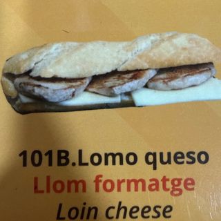 Bocadillo de Lomo con queso