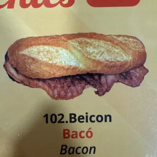 Bocadillo de Bacon