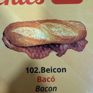 Bocadillo de Bacon