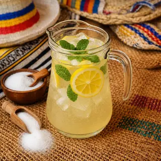 Jarra de limonada de azucar