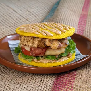 Arepa burger