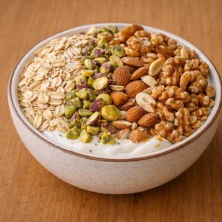 Yogurt griego con frutos secos