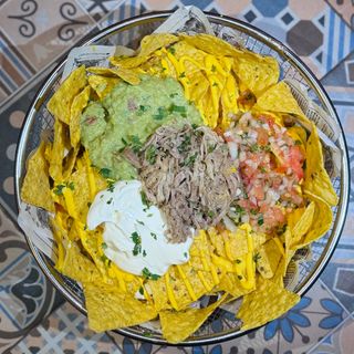 Nachos clásicos de carne picada