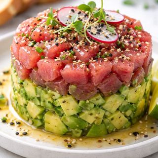 Tartar de atún y aguacate