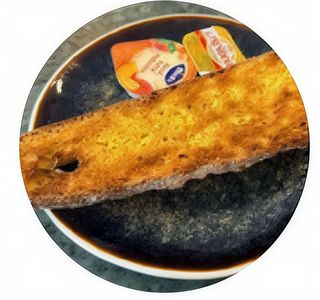 Tostada De Mantequilla Presidente Y Mermelada