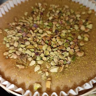 Tarta De Queso Y Praliné De Pistacho