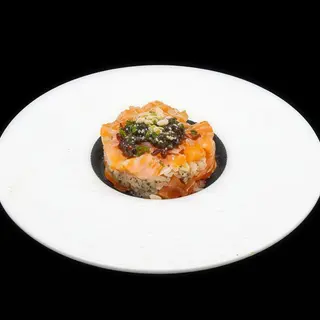 Tartar con salmón con trufa