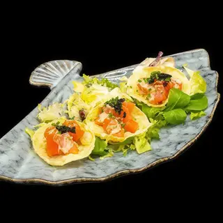 Taco de salmón