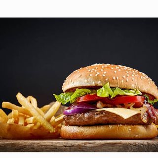 Hamburguesa clásica + patatas