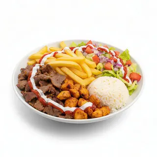 Plato Kebab Con Patatas
