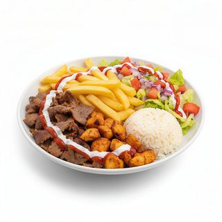 Plato Kebab Con Patatas