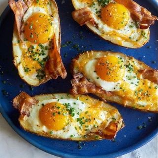 Becon con patata y huevo