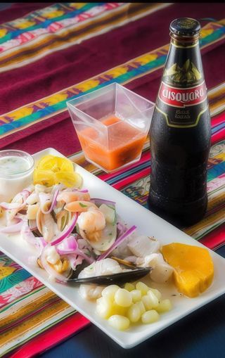 Ceviche De Pescado y Mariscos