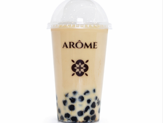 Te Rojo con Leche más Tapioca