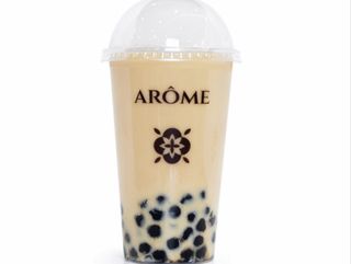 Te Rojo con Leche más Tapioca