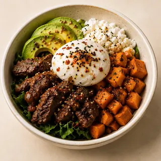 HIGH PROTEIN BEEF BOWL