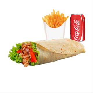 Menú Dürüm Kebap Doble con Queso