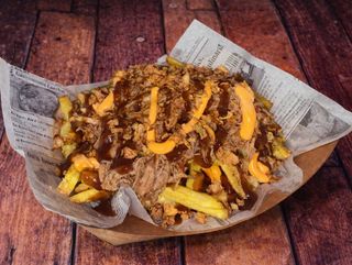 Patatas con pulled pork