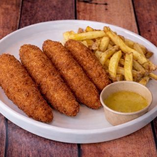 Solomillos de pollo con patatas
