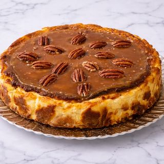 Tarta De Queso con Caramelo Salado Y Nueces Pecanas (2Kg)