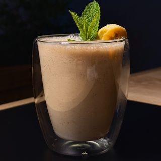 Batido de plátano y leche
