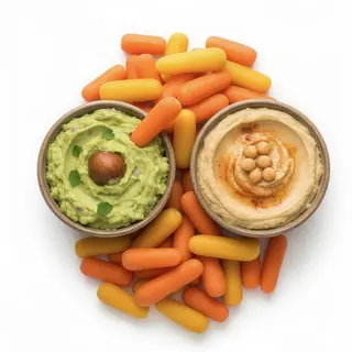 Guacamole Con Mini Zanahorias