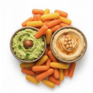 Guacamole Con Mini Zanahorias