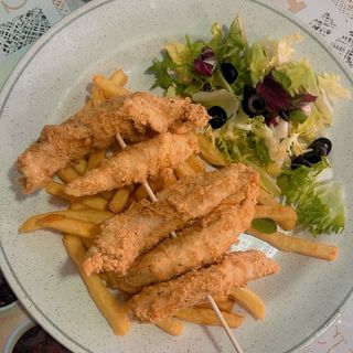 Pechuga de pollo frita