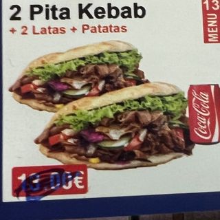 2 pita kebab