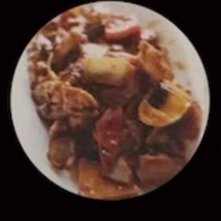 (130)ternera frita muy caliente