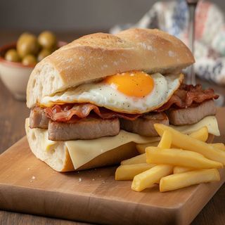 Bocadillo de lomo especial