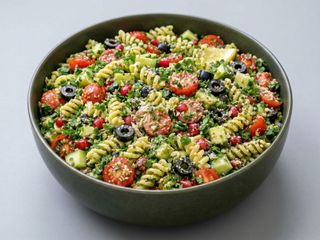 Pasta salad with pesto