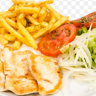 Plato combinado pechuga plancha