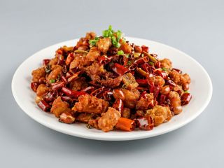 Pollo Rebozado Con Chile