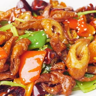 Intestino Grueso Salteado Con Chile