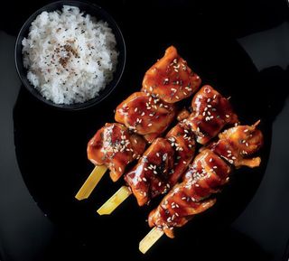 Yaki Tori 3 Piezas Con Arroz