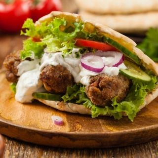 Menú döner falafel