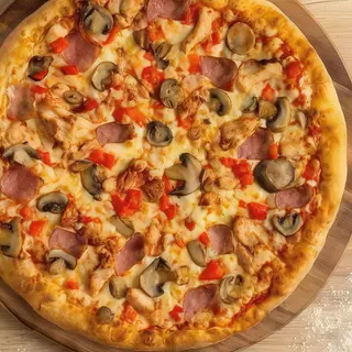 Pizza especial de pollo 34cm