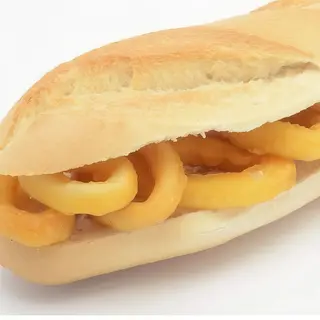 Bocadillo de aros de cebolla