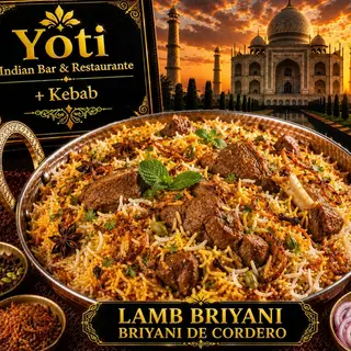 Biryani de cordero (lamb biryani )