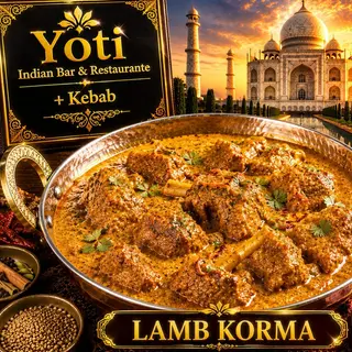 Korma de cordero (lamb korma )