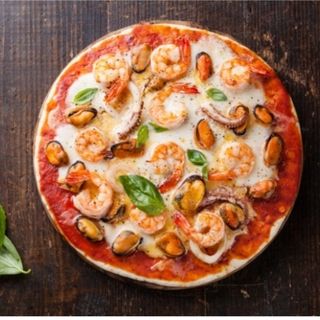 Pizza de gambas 34 cm