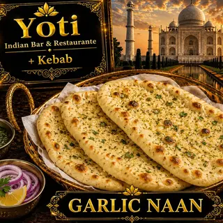 Nann de ajo (garlic naan )