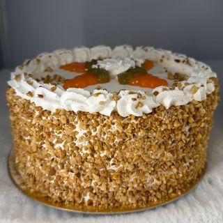 Tarta alta de zanahoria